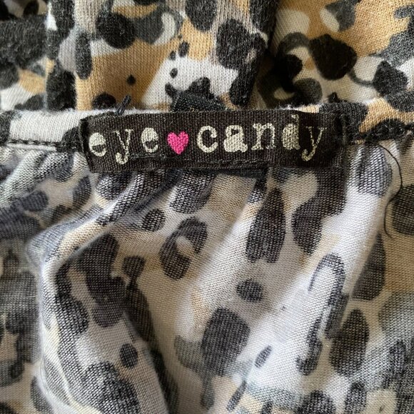 Eye Candy women's medium leopard print sleeveless stretchy maxi dress - Picture 10 of 11